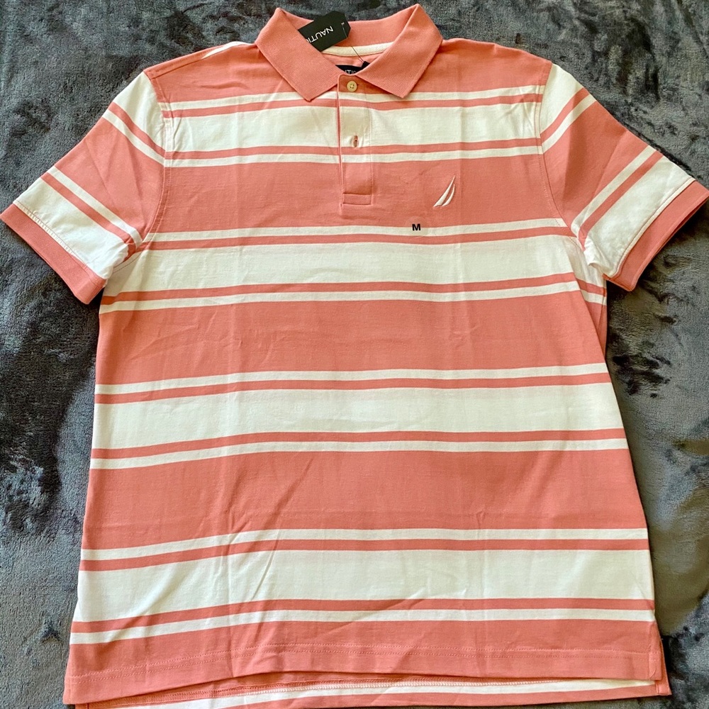 NWT Men’s striped Nautica polo, Size M